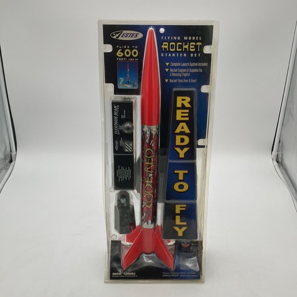 Vintage Estes Flying Model Rocket Starter Set Code Red New Sealed Rare - Picture 1 of 10
